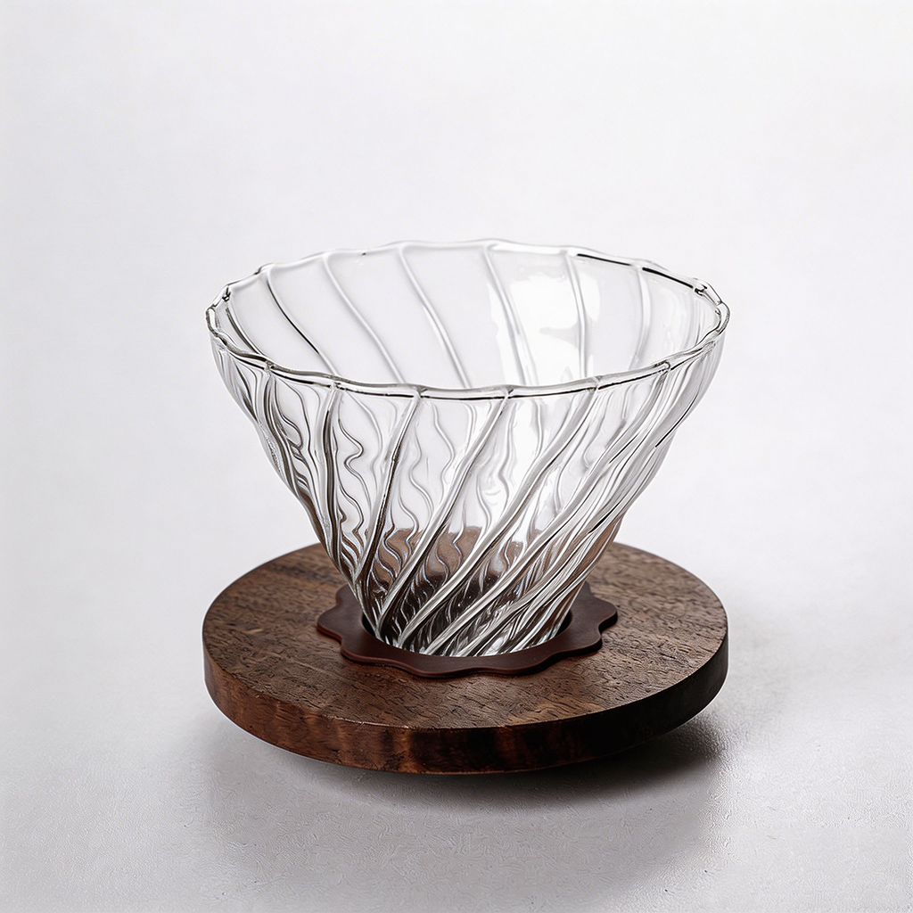   Transparent Glass Pour Over Set�?0oz/600ml All-in-One Brewer