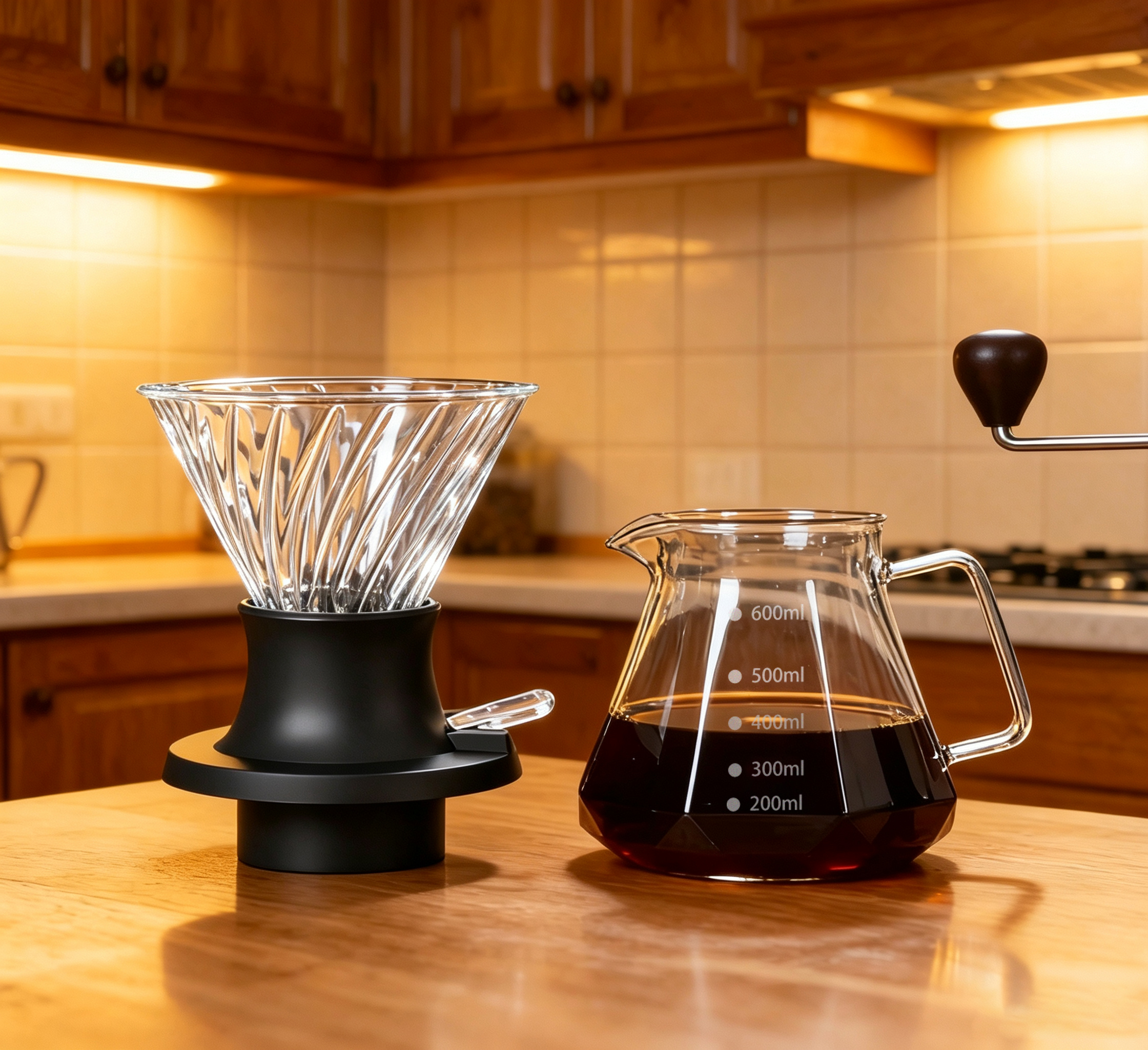 BeeCa Glass Clever Coffee Dripper Size 02 - Side View