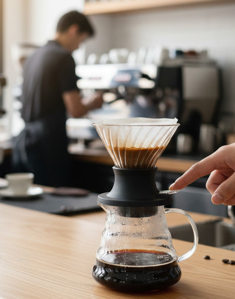 BeeCa Glass Clever Coffee Dripper Size 02 - BPA-Free Borosilicate Glass