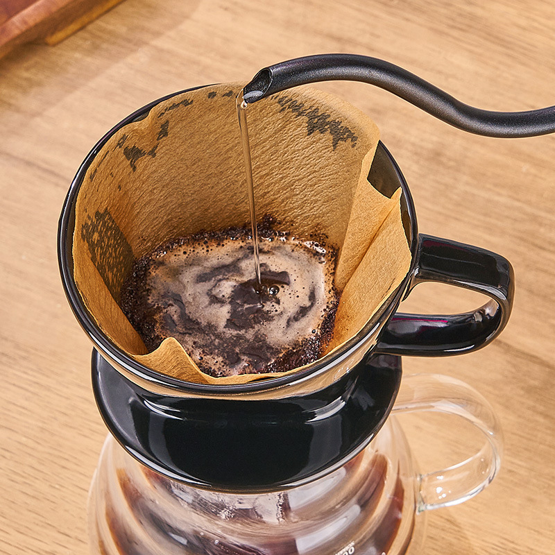 BeeCa Ceramic Slow Drip Brewer - Vertical Rib Design for Even Extraction