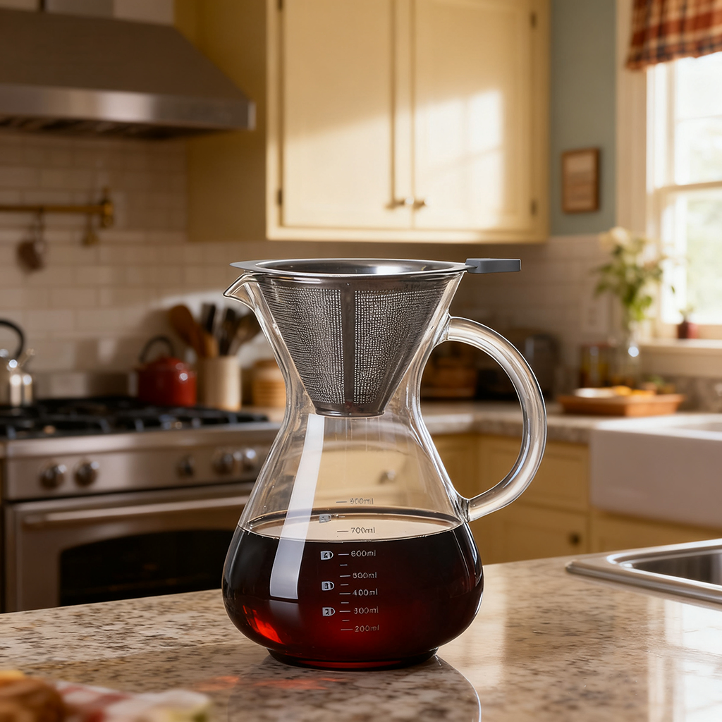 BeeCa V60 27oz 4-Cup Carafe | Chemex - Side View