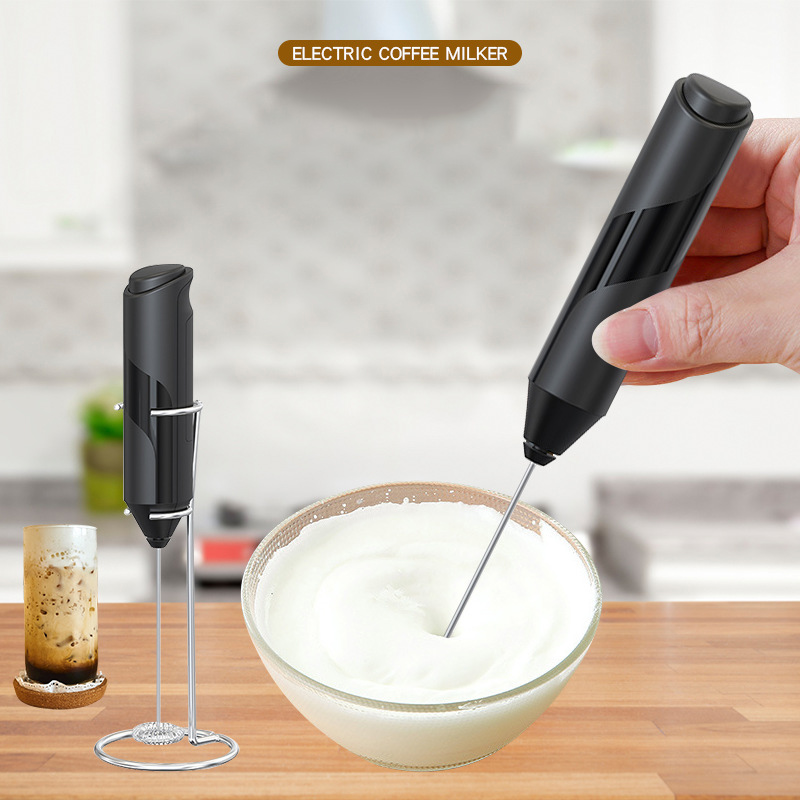 BeeCa Handheld Milk Frother with Cover - All-in-One Drink Mixer