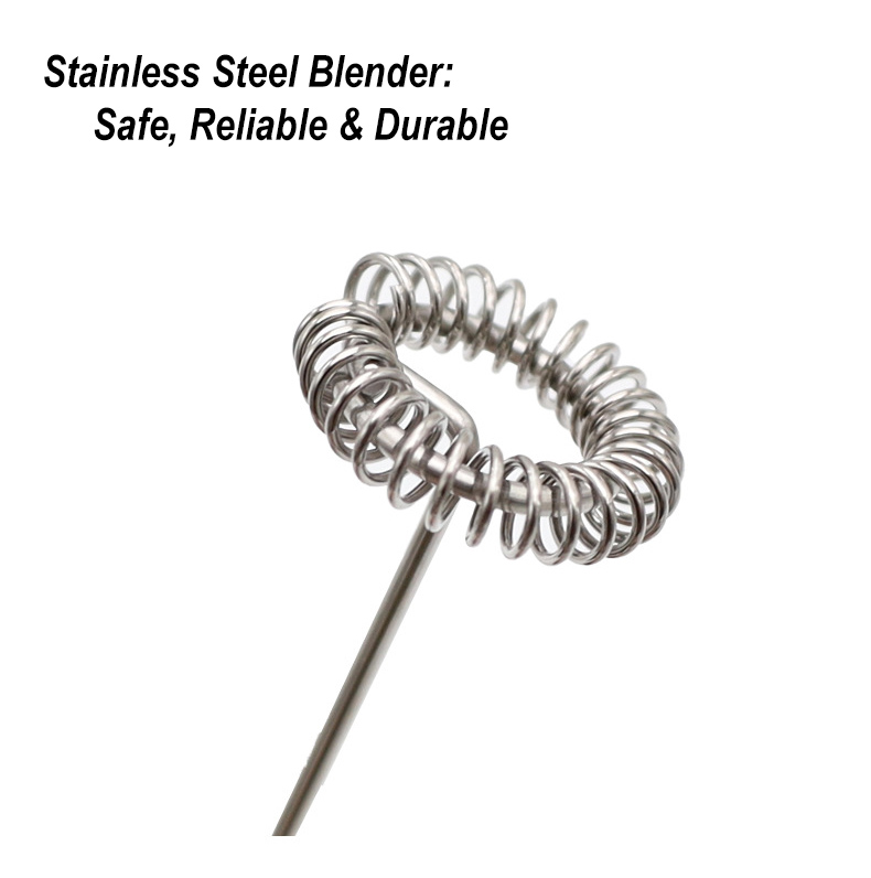 BeeCa Handheld Milk Frother with Cover - Silent & Splash-Proof Operation